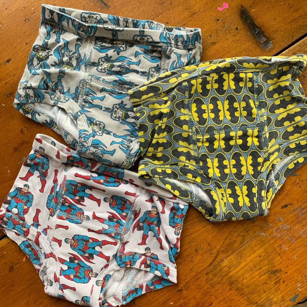 Lot of 3 Organic Cotton Training Unders size 4T